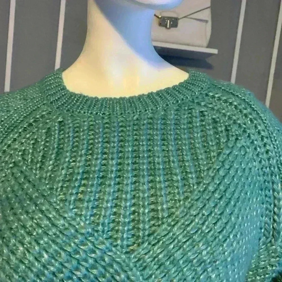 Worthington green/teal color loose sweater - Picture 5 of 11